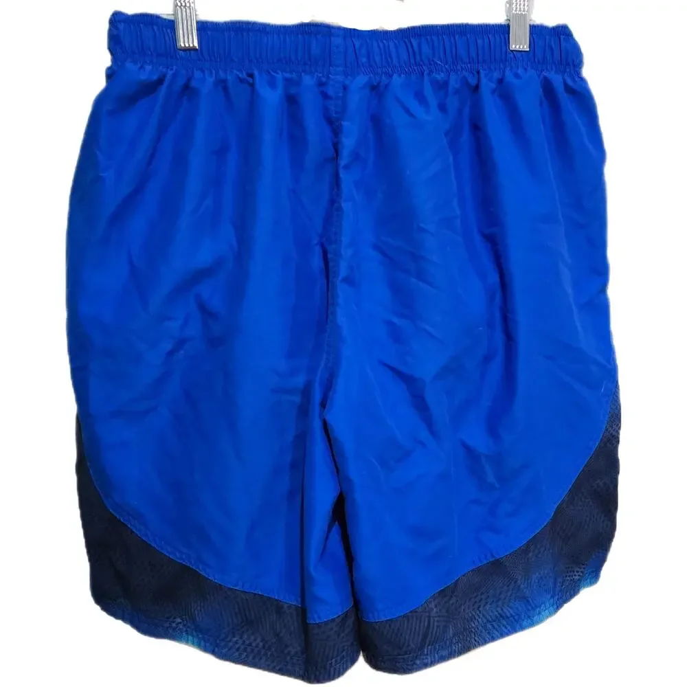 Nike Blue and Green Swim Trunks XL